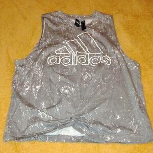 Adidas‎ Gray Sleeveless Top M